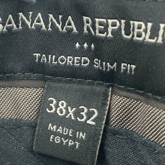 Banana Republic Slim Fit pants Mens 38x32 gray 5354 - Picture 5 of 9